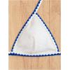 imageMakeMeChic Womens Solid Halter Triangle High Cut Bikini Set Swimsuit Bathing SuitWhite