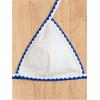imageMakeMeChic Womens Solid Halter Triangle High Cut Bikini Set Swimsuit Bathing SuitWhite Solid