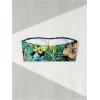 imageMakeMeChic Womens Strapless Bikini Top Floral Print Bandeau Swimsuit Bikini TopsGreen