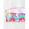 imageMakeMeChic Womens Strapless Bikini Top Floral Print Bandeau Swimsuit Bikini TopsMulticolor a