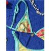 imageMakeMeChic Womens Triangle Thong Bikini Sets High Cut Swimsuit Bathing Suit SwimwearGreen Yellow