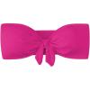 imageMakeMeChic Womens Bandeau Bikini Top Knot Front Strapless Swimsuit Bathing TopsHot Pink