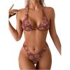 Floral Print Brown