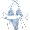 Striped Blue