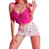 imageMakeMeChic Womens Halter Tie Backless Cut Out Ribbed Knit Summer Crop Cami TopsHot Pink