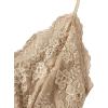 imageMakeMeChic Womens Halter Top Y2K Lace V Neck Ruched Low Cut Halter Tank Tops Camisole TopsKhaki