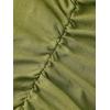 imageMakeMeChic Womens Halter Top Y2K Lace V Neck Ruched Low Cut Halter Tank Tops Camisole TopsOlive Green