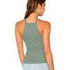 imageMakeMeChic Womens Sleeveless Knit Slim Summer Halter Cami TopGreen
