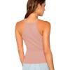 imageMakeMeChic Womens Sleeveless Knit Slim Summer Halter Cami TopPink