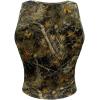 imageMakeMeChic Womens Camo Notched Wide Strap Tank Top Sleeveless Streetwear Crop TopsGreen