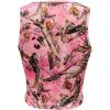 imageMakeMeChic Womens Camo Notched Wide Strap Tank Top Sleeveless Streetwear Crop TopsPink