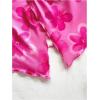 imageMakeMeChic Womens Halter Tops Slit Twist Front Backless Cute Summer Tank TopHot Pink Flower