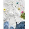 imageMakeMeChic Womens Halter Tops Slit Twist Front Backless Cute Summer Tank TopWhite