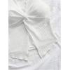 imageMakeMeChic Womens Halter Tops Slit Twist Front Backless Cute Summer Tank TopWhite