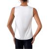 imageMakeMeChic Womens Satin Silk Tank Tops Cowl Neck Sleeveless Camisole Tops Dressy ShirtsWhite