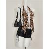 imageMakeMeChic Womens Lepoard Print Halter Tops Y2k Split Asymmetrical Club Crop TopLeopard Print