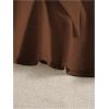 imageMakeMeChic Womens Smocked Peplum Crop Top V Neck Tie Front Boho Sleeveless Shirred CamiCoffee Brown