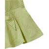 imageMakeMeChic Womens Smocked Peplum Crop Top V Neck Tie Front Boho Sleeveless Shirred CamiLime Green