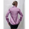 imageMakeMeChic Womens Satin Silk Long Sleeve Blouse Button Down Shirt Casual TopMauve Purple