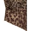 imageMakeMeChic Womens Cheetah Print Tube Top Y2k Strapless Mesh Leopard Print TopsBrown