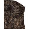 imageMakeMeChic Womens Cheetah Print Tube Top Y2k Strapless Mesh Leopard Print TopsMocha Brown