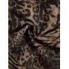 imageMakeMeChic Womens Cheetah Print Tube Top Y2k Strapless Mesh Leopard Print TopsMocha Brown