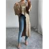 imageMakeMeChic Womens Metallic Blouse Long Sleeve Boat Neck Asymmetrical Hem Dolman Shirt TopsGold