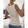 imageMakeMeChic Womens Vest Top Trendy Button Up Tank Tops Asymmetrical Y2k Going Out TopBeige