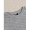 imageMakeMeChic Womens 4 Pack Short Sleeve Lettuce Trim Ribbed Knit Tees Crop TopsMulticolor
