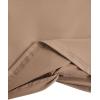 imageMakeMeChic Womens Summer Crop Top Solid Short Sleeve Twist Front Tee TShirtCamel Brown