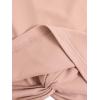imageMakeMeChic Womens Summer Crop Top Solid Short Sleeve Twist Front Tee TShirtDusty Pink
