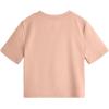 imageMakeMeChic Womens Summer Crop Top Solid Short Sleeve Twist Front Tee TShirtDusty Pink