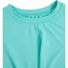 imageMakeMeChic Womens Summer Crop Top Solid Short Sleeve Twist Front Tee TShirtGreen Blue
