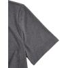 imageMakeMeChic Womens Summer Crop Top Solid Short Sleeve Twist Front Tee TShirtGrey C