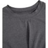imageMakeMeChic Womens Summer Crop Top Solid Short Sleeve Twist Front Tee TShirtGrey C