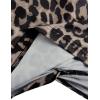 imageMakeMeChic Womens Summer Crop Top Solid Short Sleeve Twist Front Tee TShirtLeopard