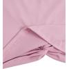 imageMakeMeChic Womens Summer Crop Top Solid Short Sleeve Twist Front Tee TShirtPink B