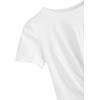imageMakeMeChic Womens Summer Crop Top Solid Short Sleeve Twist Front Tee TShirtWhite
