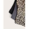 imageMakeMeChic Womens 3 Pcs Y2k Leopard Print Tube Tops Strapless Cheetah Print Crop TopMulticolor F