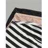 imageMakeMeChic Womens 3 Pcs Y2k Leopard Print Tube Tops Strapless Cheetah Print Crop TopStriped Black Beige