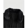imageMakeMeChic Womens Cheetah Print Tops Y2K Cardigan Fuzzy Shrugs Open Front Long Sleeve Crop TopsBlack B