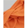 imageMakeMeChic Womens Off The Shoulder Tops Twist Front Going Out Tops Y2k Asymmetrical Crop TopsOrange