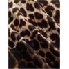 imageMakeMeChic Womens Leopard Print Ruffle Tiered A Line Dress Halter Tie Back Ruched Mini DressesBrown