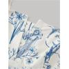 imageMakeMeChic Womens Floral Summer Dress A Line Wide Strap Flare Midi Cami DressesBlue