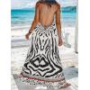 imageMakeMeChic Womens Boho Maxi Dress Halter Backless Casual Dresses Summer Long DressesMulticolor