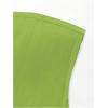 imageMakeMeChic Womens Strapless Dress Y2K Short Split Bodycon Mini Tube Party DressesGreen