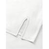 imageMakeMeChic Womens Strapless Dress Y2K Short Split Bodycon Mini Tube Party DressesWhite