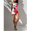 imageMakeMeChic Womens Strapless Dress Y2K Short Split Bodycon Mini Tube Party DressesWhite F