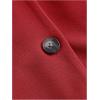 imageMakeMeChic Womens Elegant Short Dresses Deep V Neck Button Down Sleeveless Blazer DressRed