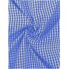 imageMakeMeChic Womens Gingham Plaid Dress Lantern Sleeve Ruffle Shift Dress Button Down Swing Tunic Mini DressesBlue